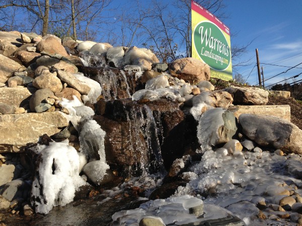 Waterfall , Milford, Loveland , Cincinnati , fountain , warrens landscaping, 1334 state route 131 Milford Ohio 45150