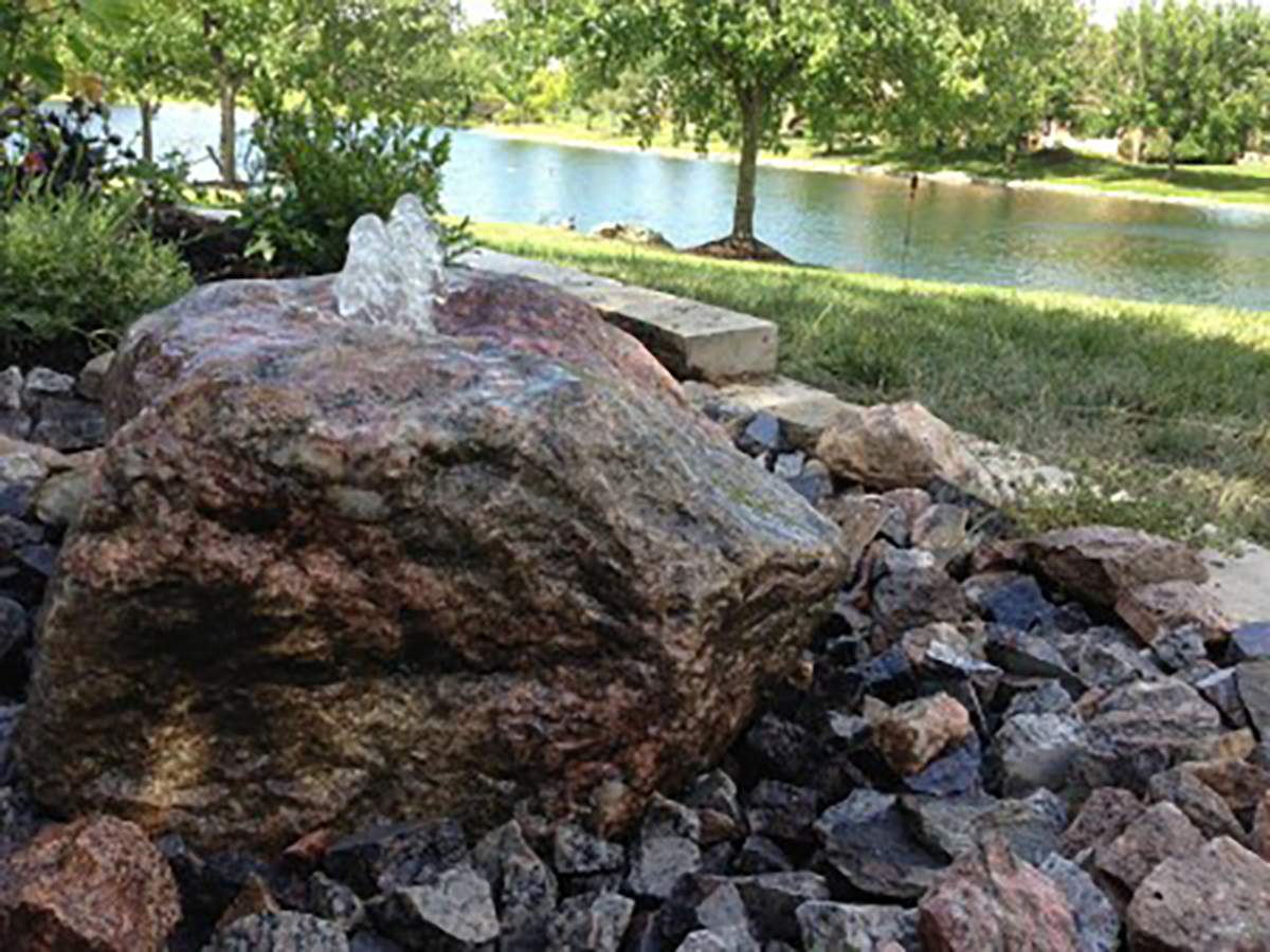 Granite Bubbling Boulder Fountain