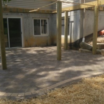 Paver Patio Under Deck