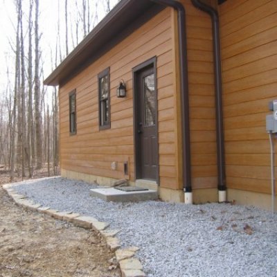 Gravel & Stone Walkway