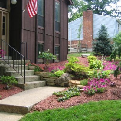 Landscape Design with Retaining Wall