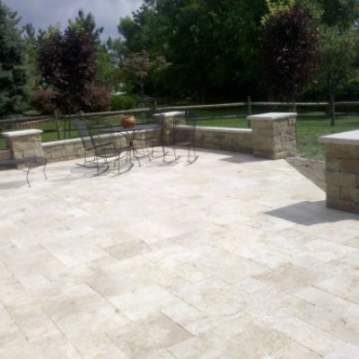 Travertine, paver walkway, stone, natural, brick, milford, loveland, east side of cincinnati