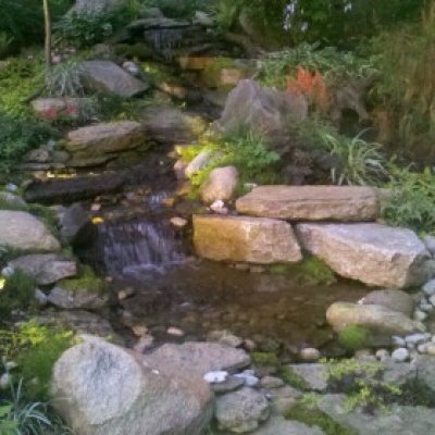 low maintenance pondless water fall