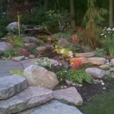 low maintenance pondless water fall