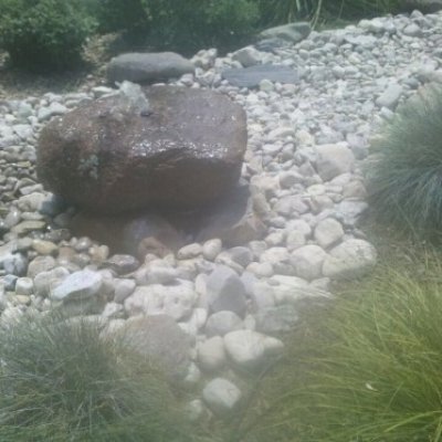 Custom Bubbling Boulder