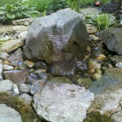 Custom Bubbling Boulder