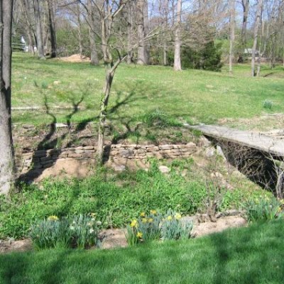 Natural Stone Retaining Wall