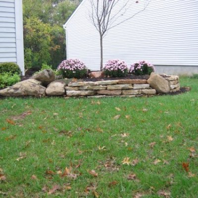 Stone Retaining Wall 