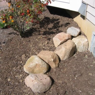 Natural Stone Retaining Wall