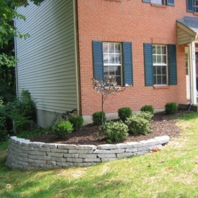 Natural Stone Retaining Wall