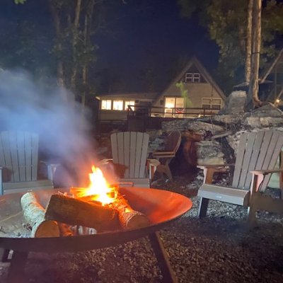 Oversized fire pit