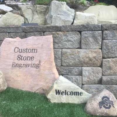 Custom stone engraving