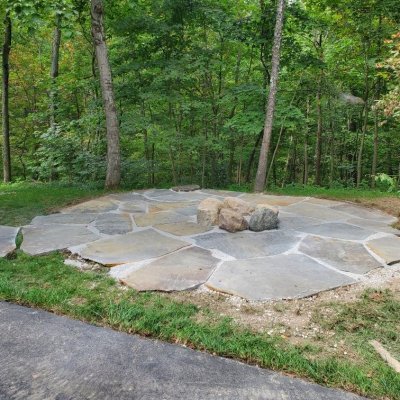 Flagstone patio