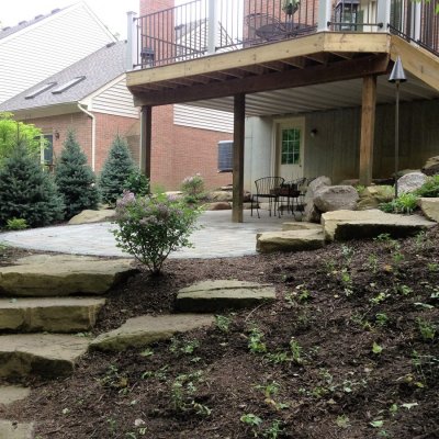 Concourse Pavor Patio Natrual Sandstone Steps