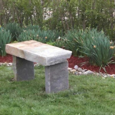 Custom Stone Bench