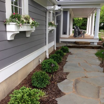 Illregular Pennsylvania Blue Flagstone Walkway