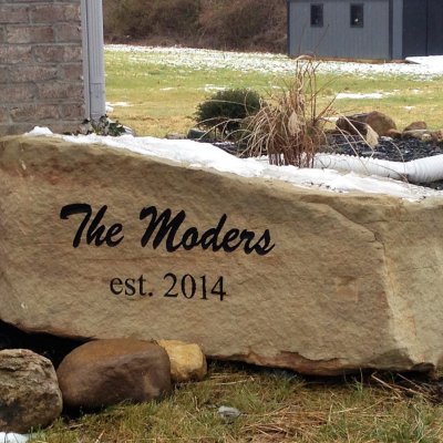 Stone Engraving Custom Lettering