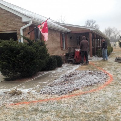 Before Custom Natrual Sandstone Walkway