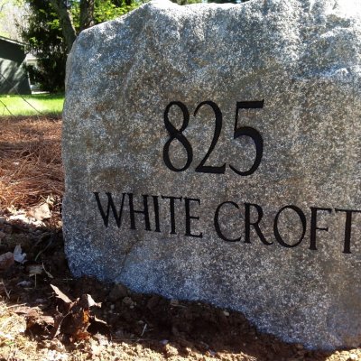 Engraved Address Stone