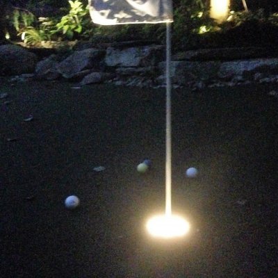 Custom Putting Green With LED Light Up Cup