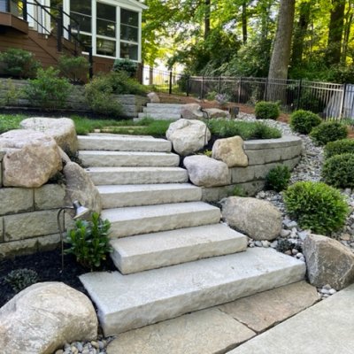 Ledgestone Steps