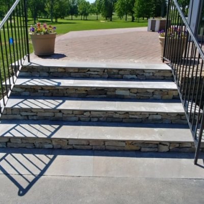 Custom Stone Steps