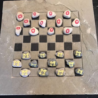 Stone checker boards